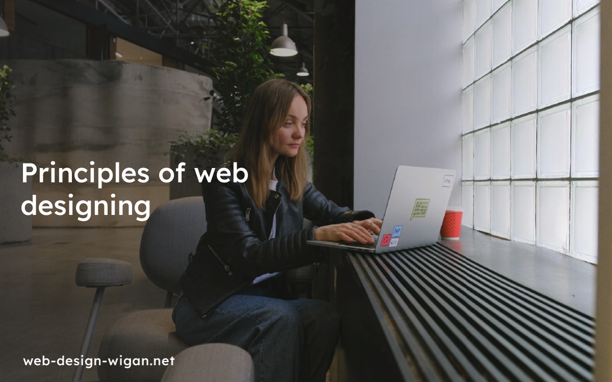 Finishing commercial email on laptop